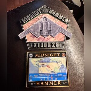 United States Military Operation Midnight Hammer Commemorative Challenge coins